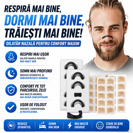 Set Benzi Nazale RespirFlow™ - pentru respirație sporită
