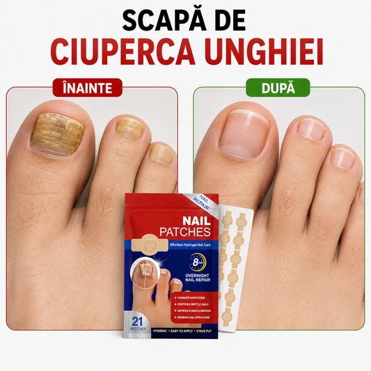 Set 21 Plasturi pentru Ciuperca Unghiei - UnghiFix™