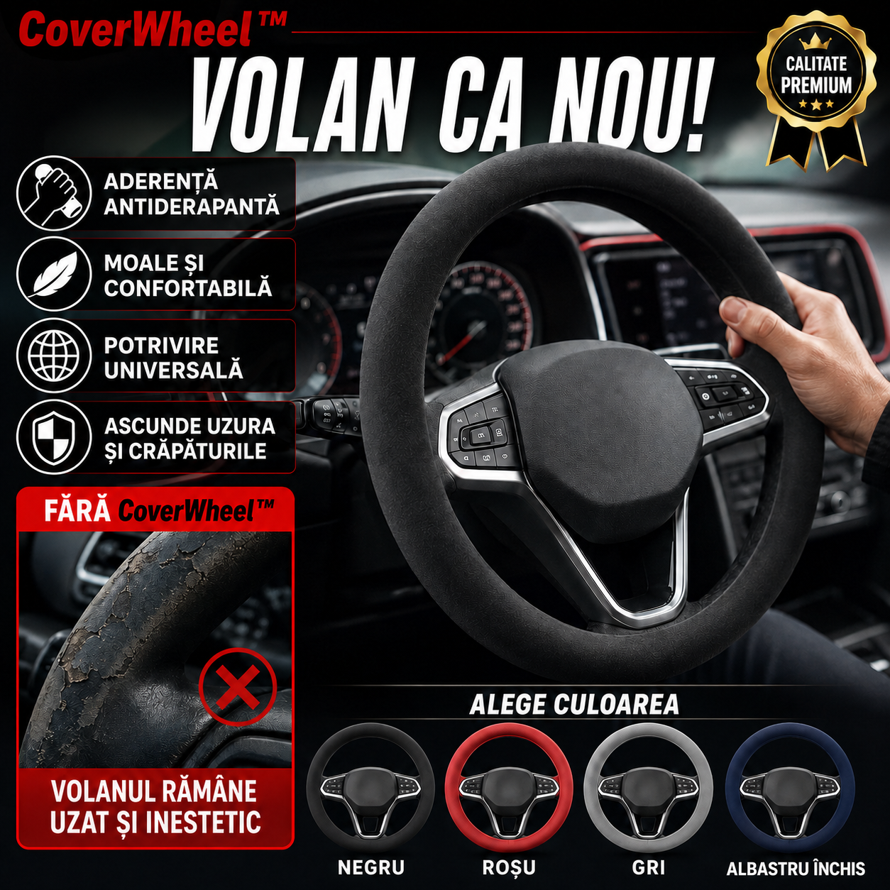 Husă Premium pentru Volan CoverWheel™