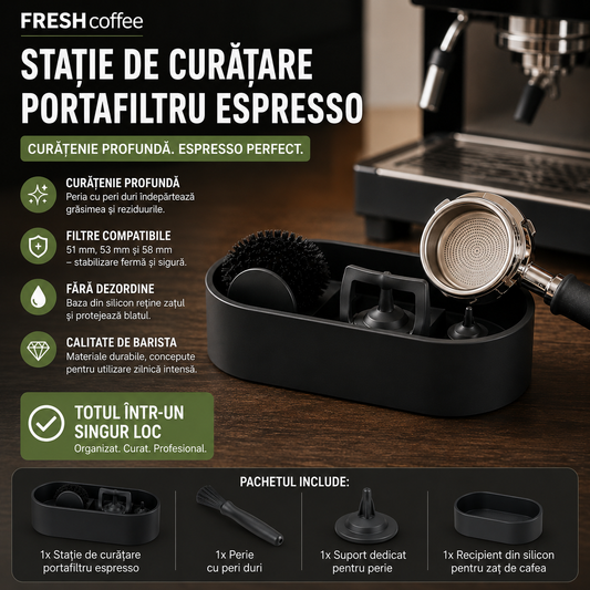 Stație de curățare portafiltru  espresso FRESHcoffee™